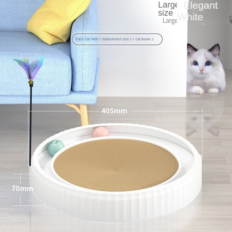 New Round Cat Scratching Board Wear-resistant Anti-scratch Claw Grinder