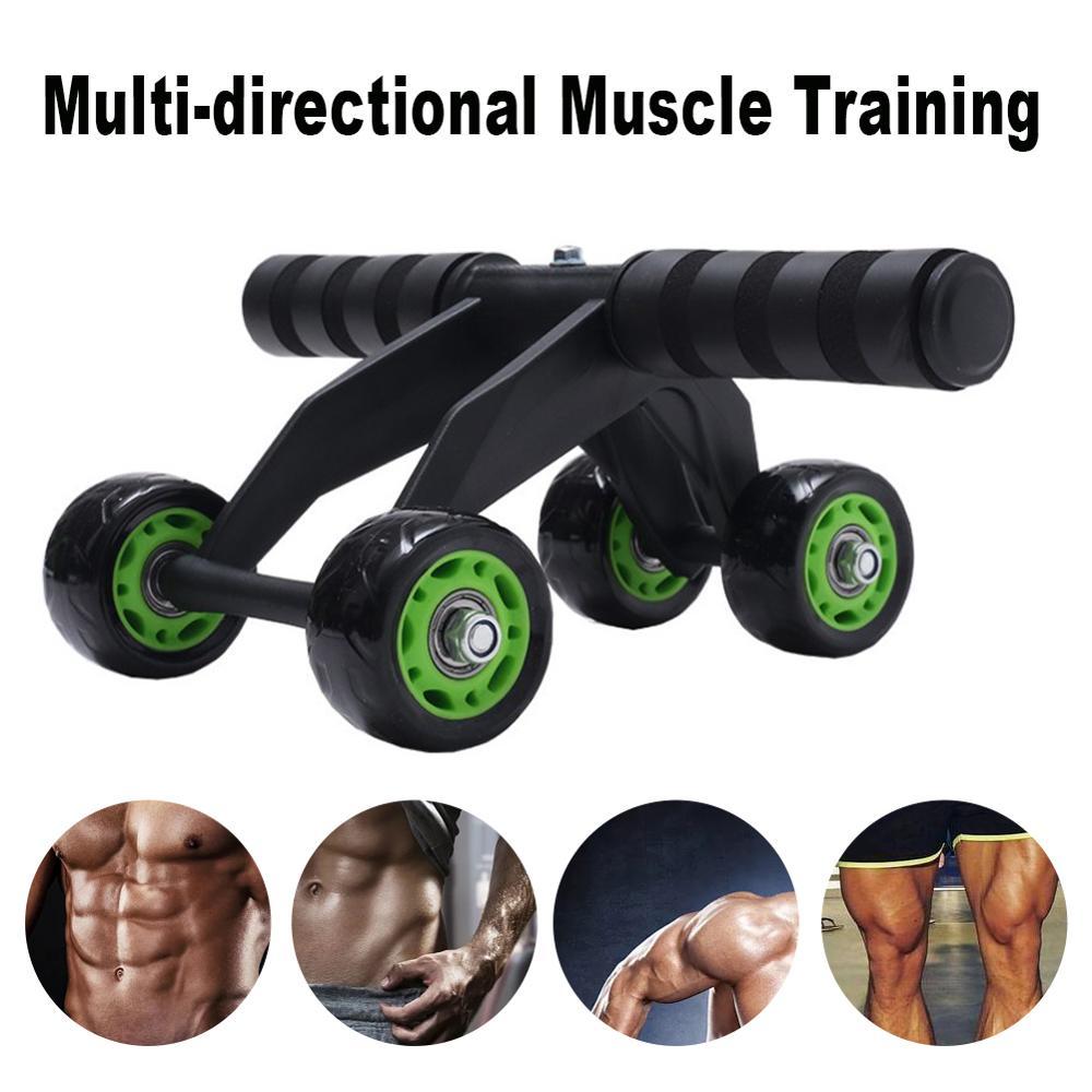 Four-wheeled Abdominal Roller Exercise Abdominal Muscle Fitness Equipment