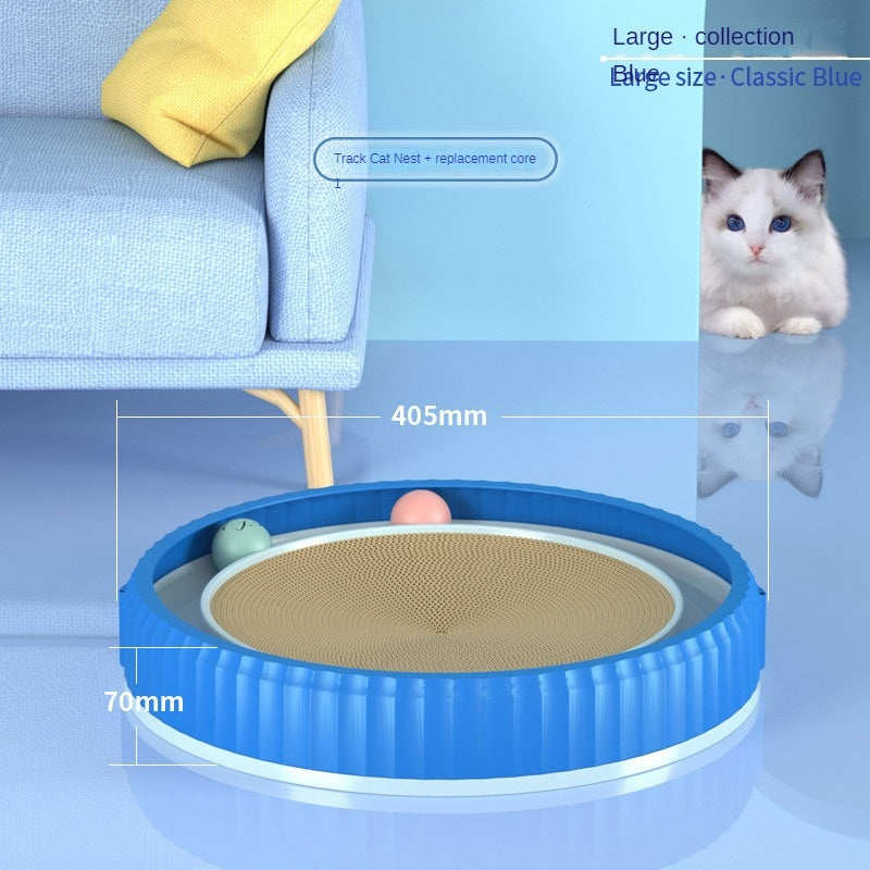 New Round Cat Scratching Board Wear-resistant Anti-scratch Claw Grinder