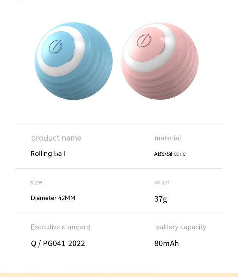 Automatic Moving Bouncing Rolling Ball Smart Cat Toy Ball Self-Moving Kitten Toy