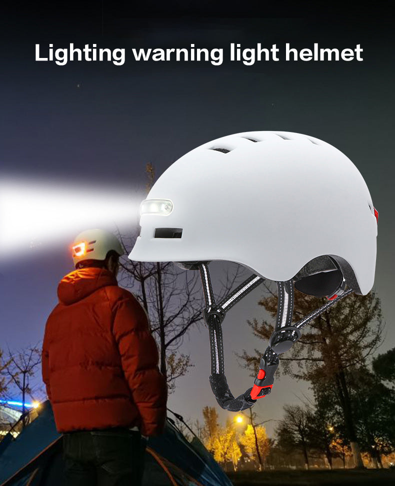 Smart Light Electric Scooter Helmet