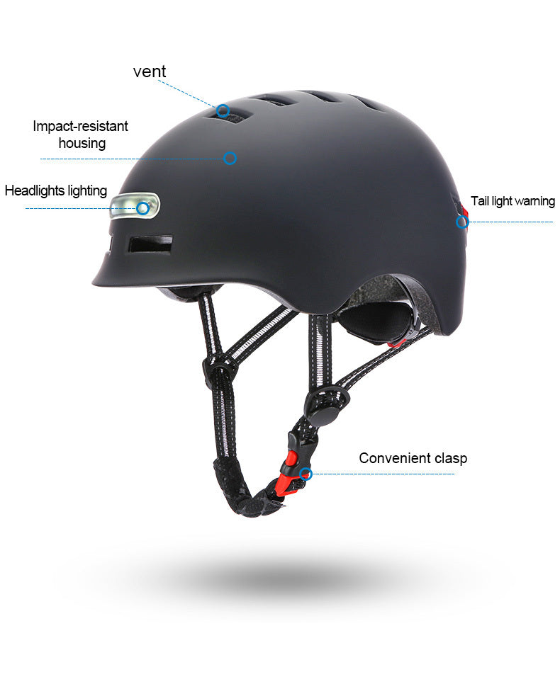 Smart Light Electric Scooter Helmet