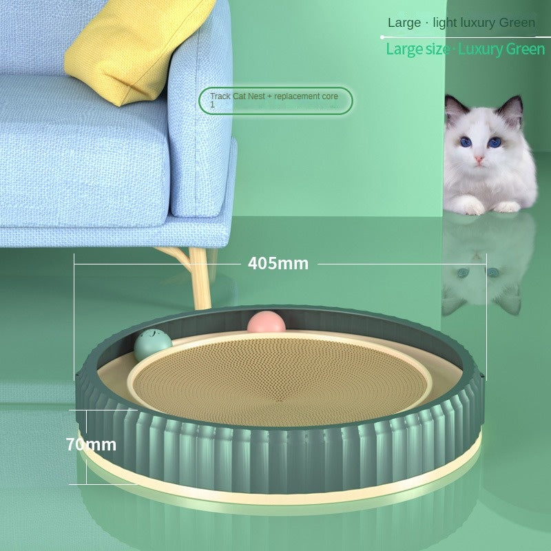 New Round Cat Scratching Board Wear-resistant Anti-scratch Claw Grinder