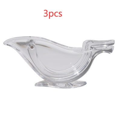 Manual Lemon Juicer Transparent Acrylic | Bird Shape Lemon Slice Squeezer