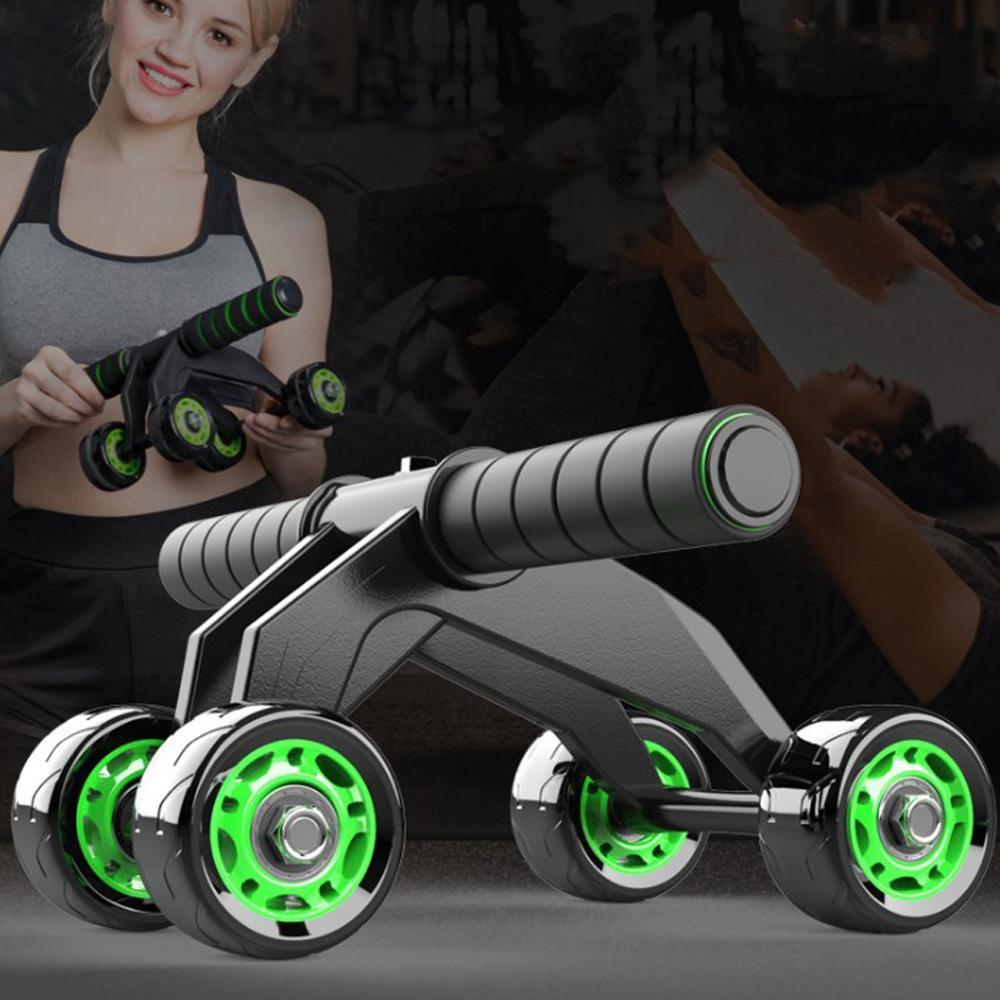 Four-wheeled Abdominal Roller Exercise Abdominal Muscle Fitness Equipment