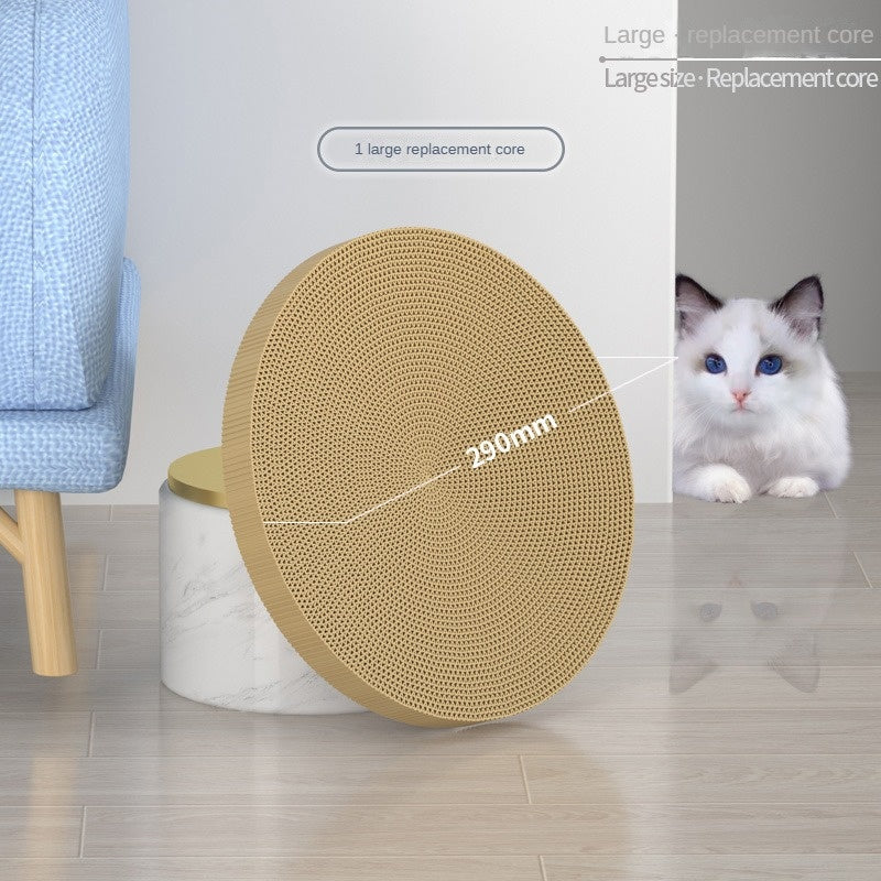 New Round Cat Scratching Board Wear-resistant Anti-scratch Claw Grinder