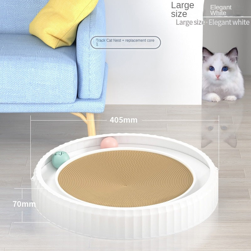 New Round Cat Scratching Board Wear-resistant Anti-scratch Claw Grinder