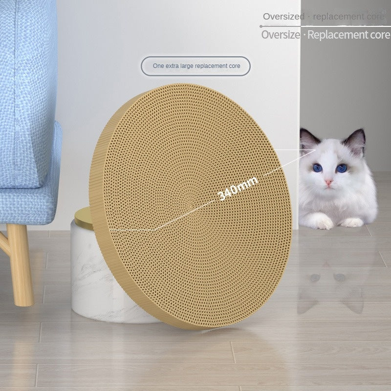 New Round Cat Scratching Board Wear-resistant Anti-scratch Claw Grinder