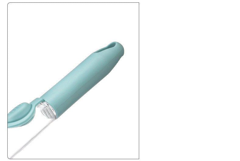 Soap Dispensing Dish Brush with Handle, Kitchen Scrub Brush for Dishes Pots Pans Sink Cleaning