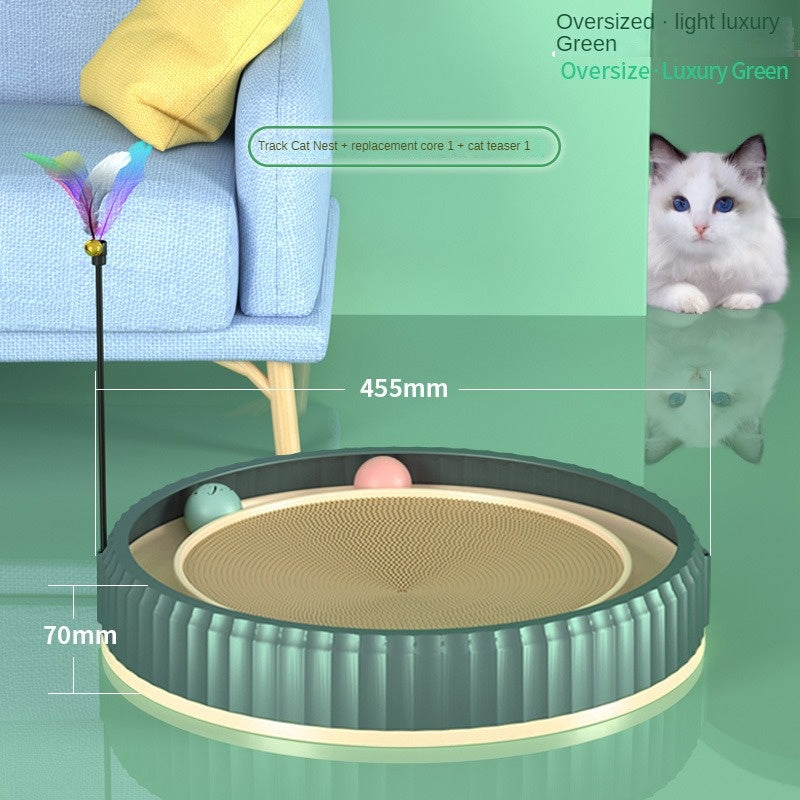New Round Cat Scratching Board Wear-resistant Anti-scratch Claw Grinder