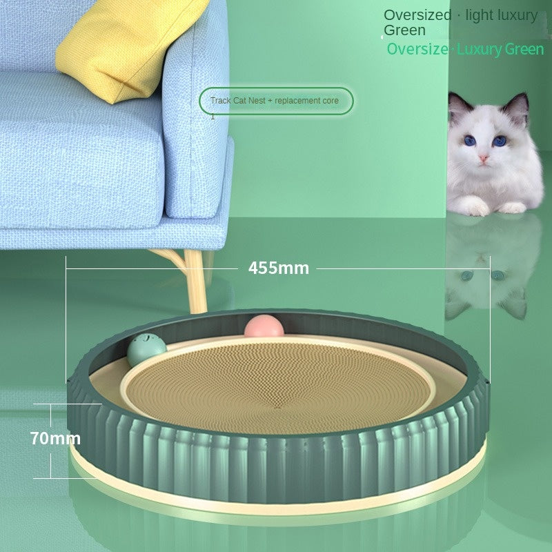 New Round Cat Scratching Board Wear-resistant Anti-scratch Claw Grinder