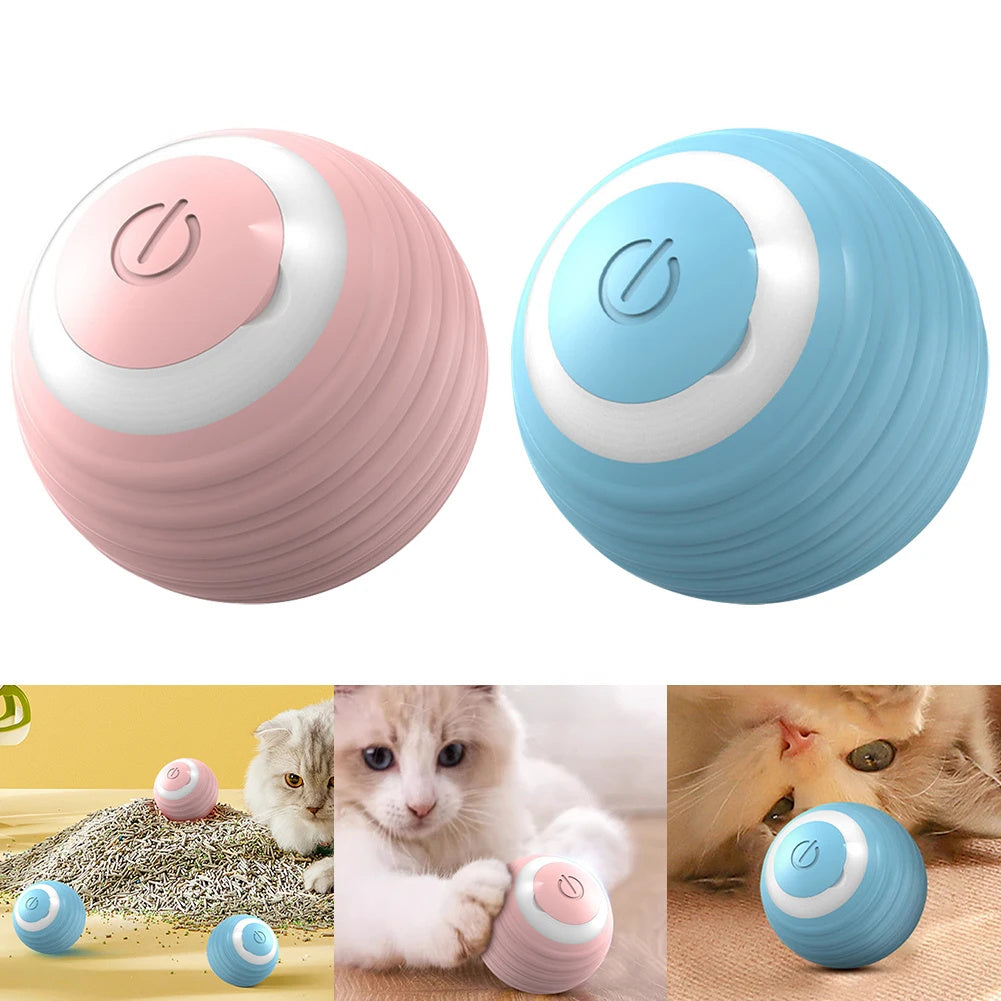 Automatic Moving Bouncing Rolling Ball Smart Cat Toy Ball Self-Moving Kitten Toy
