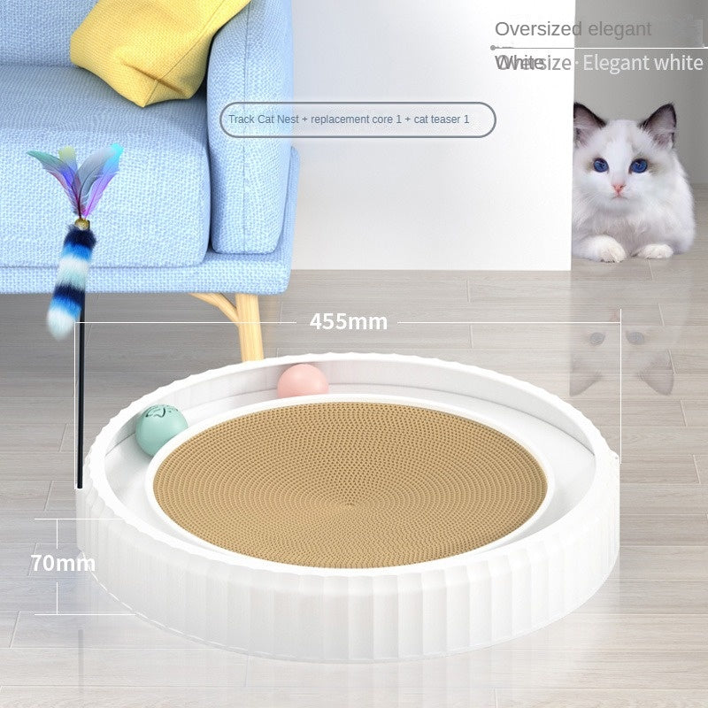 New Round Cat Scratching Board Wear-resistant Anti-scratch Claw Grinder