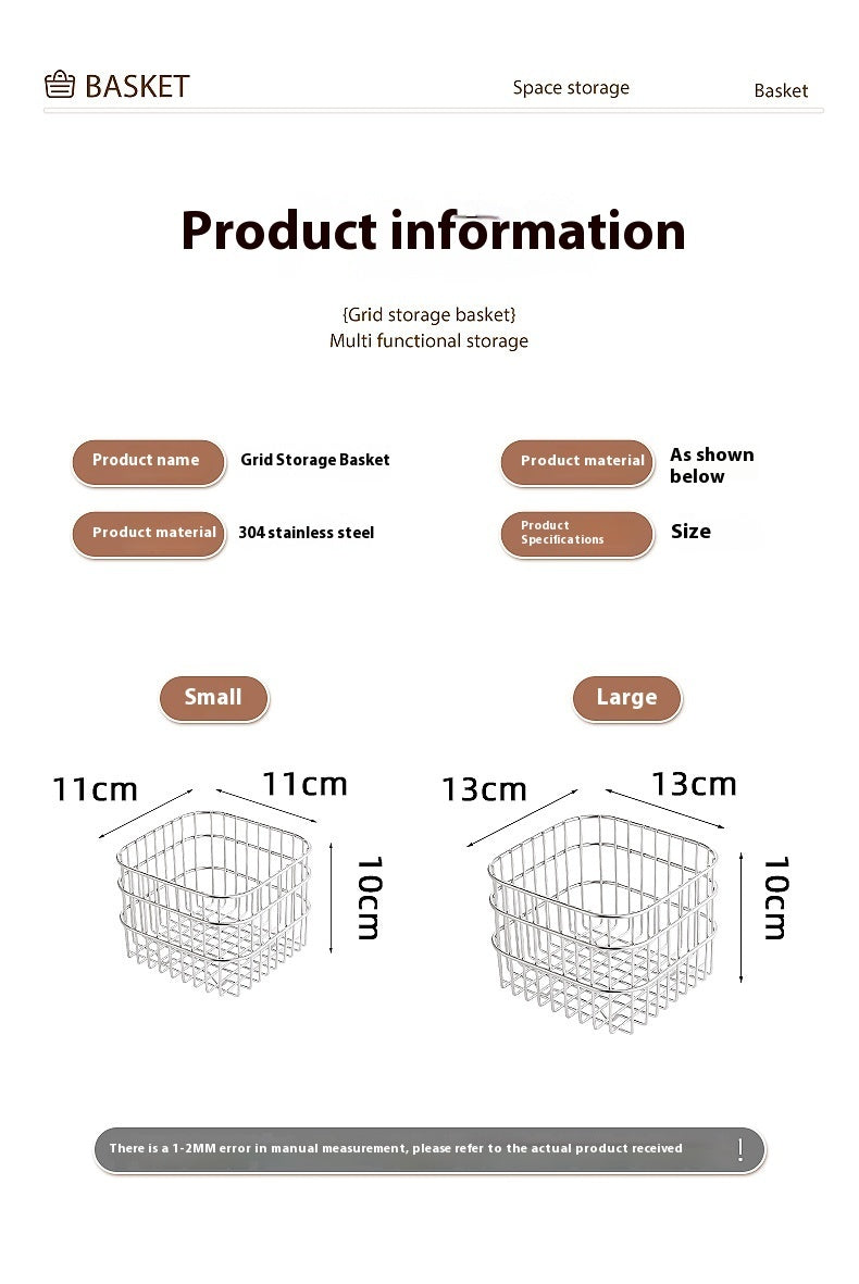 Kitchen Storage Rack Draining Basket