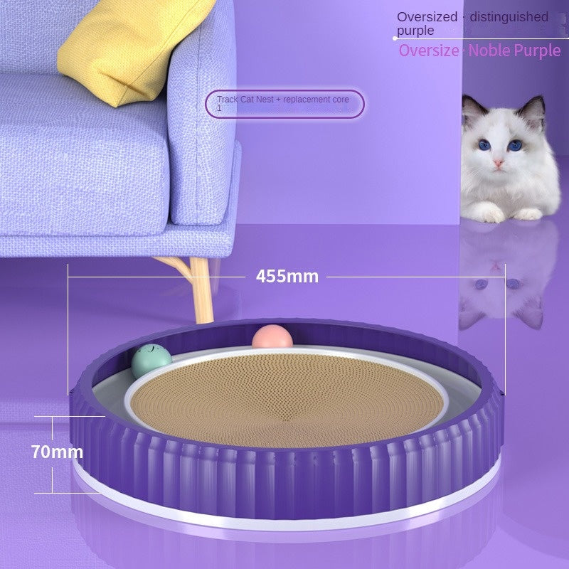 New Round Cat Scratching Board Wear-resistant Anti-scratch Claw Grinder