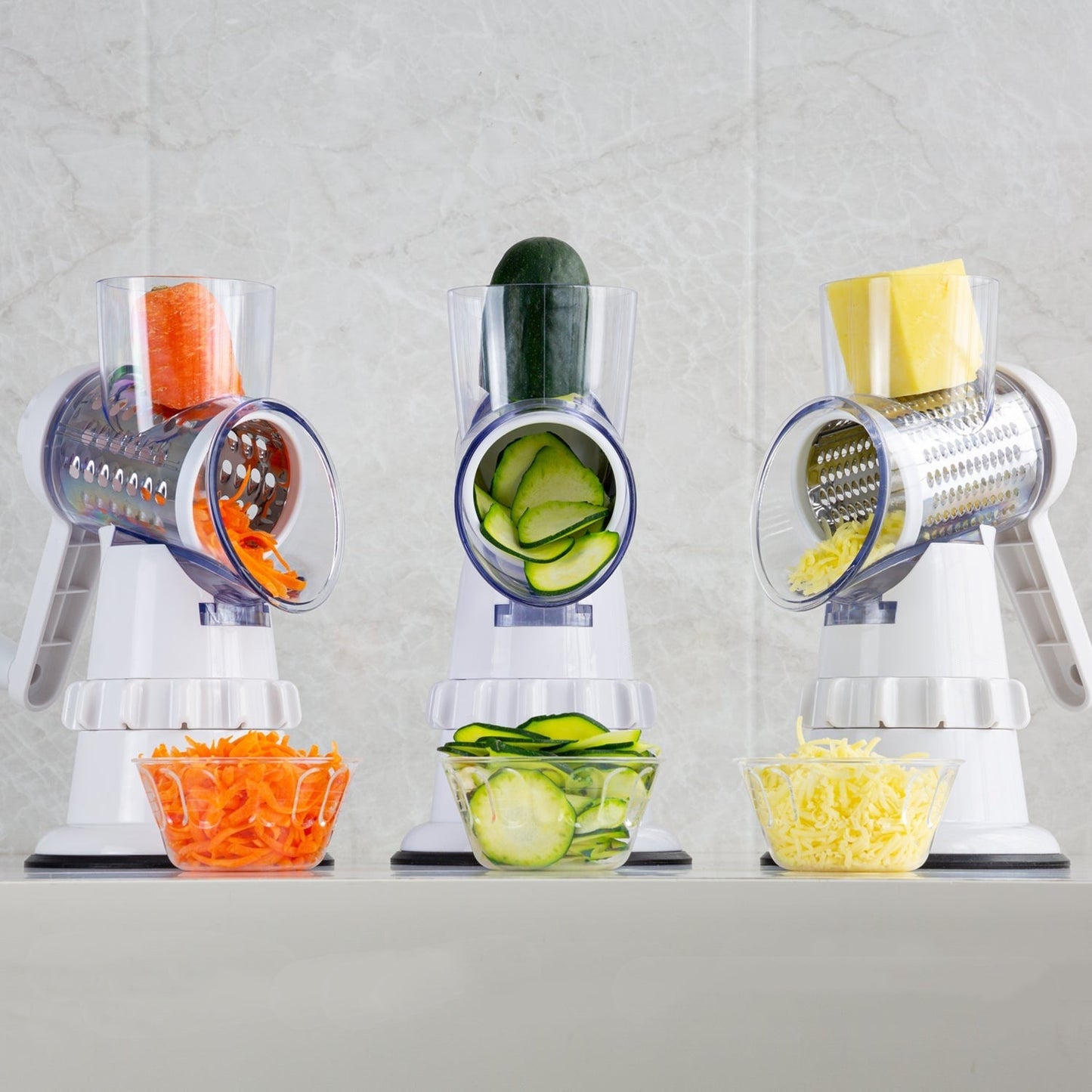 3 In 1 Vegetable Slicer, Grater For Vegetable, Potato Cutter & Shredder
