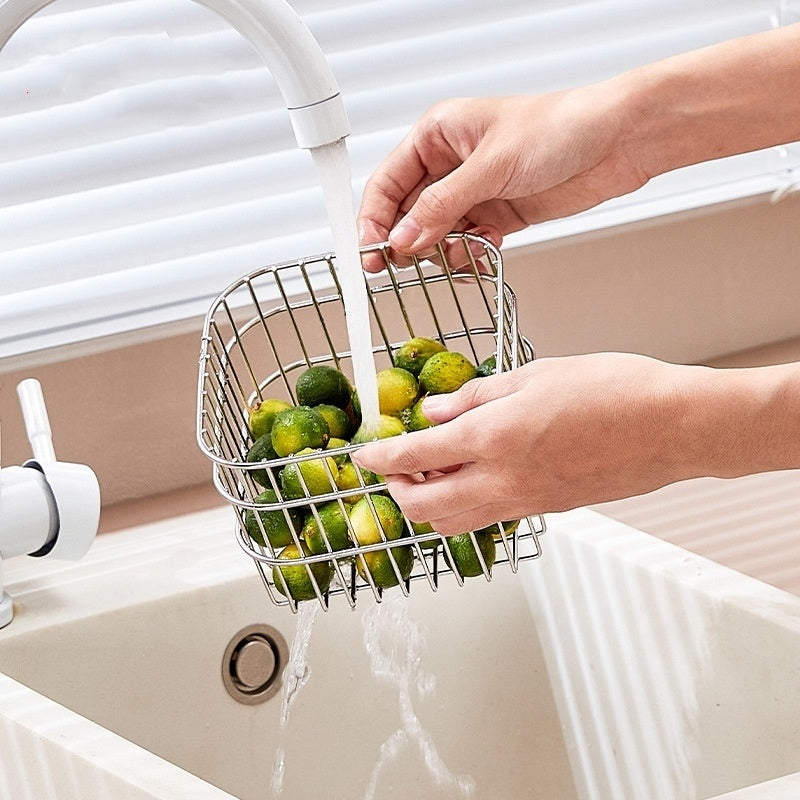 Kitchen Storage Rack Draining Basket