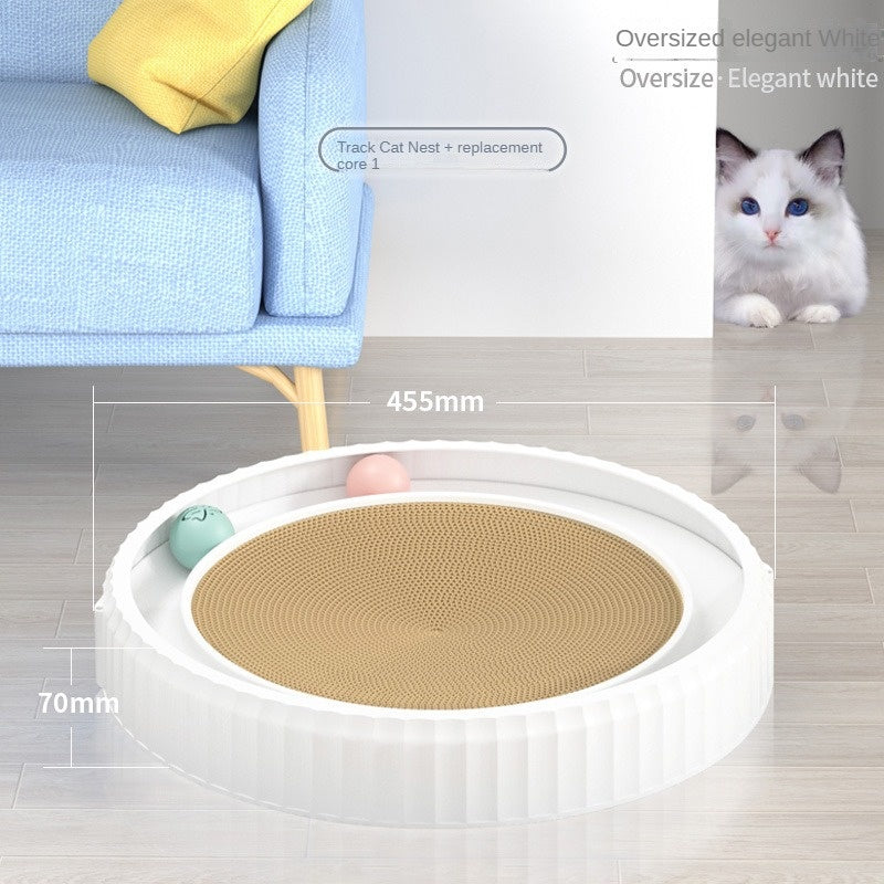 New Round Cat Scratching Board Wear-resistant Anti-scratch Claw Grinder