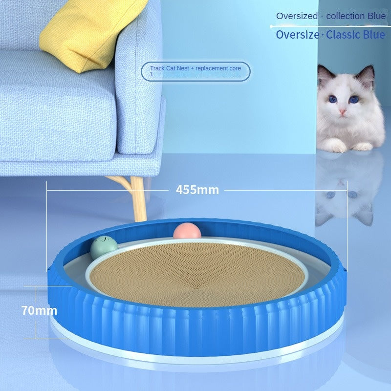New Round Cat Scratching Board Wear-resistant Anti-scratch Claw Grinder
