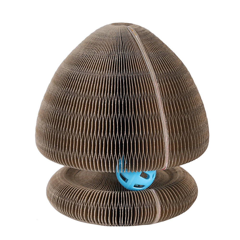Magic Organ Foldable Cat Scratch Board Toy With Bell