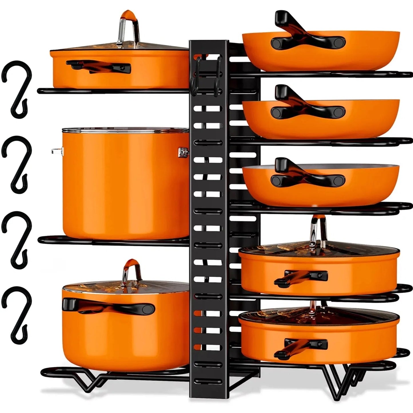 Pot Organizer Rack 8 Tiers Pots And Pans Organizer