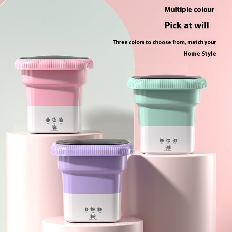 Portable Smart Mini Washing Machine with One-click Start