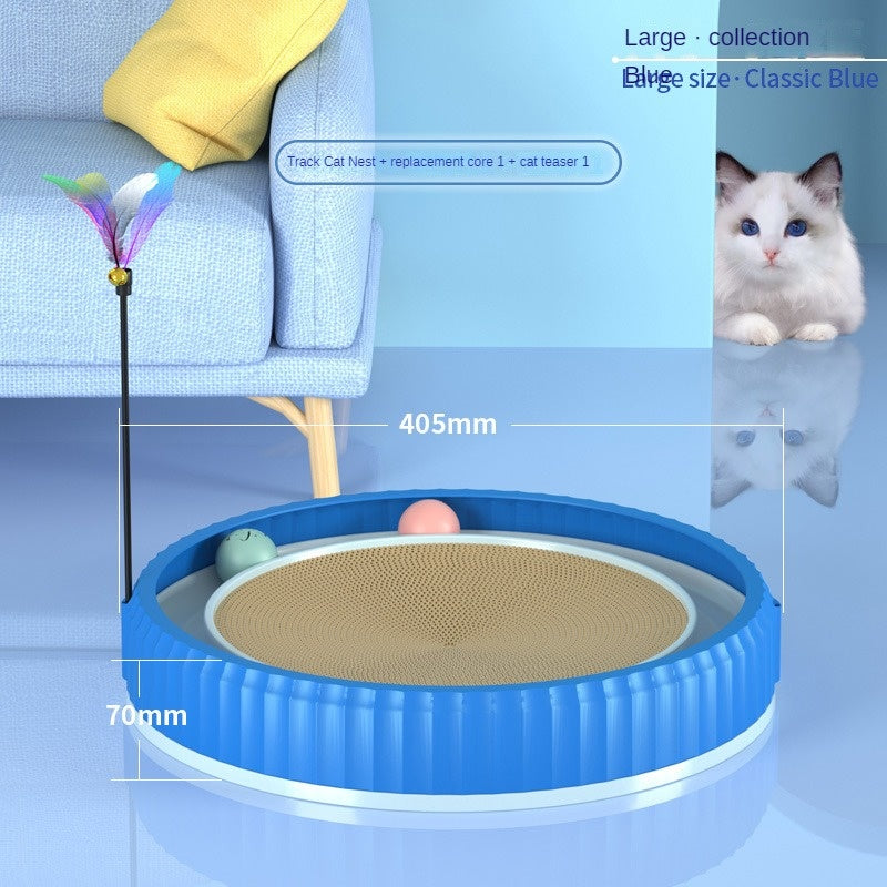 New Round Cat Scratching Board Wear-resistant Anti-scratch Claw Grinder