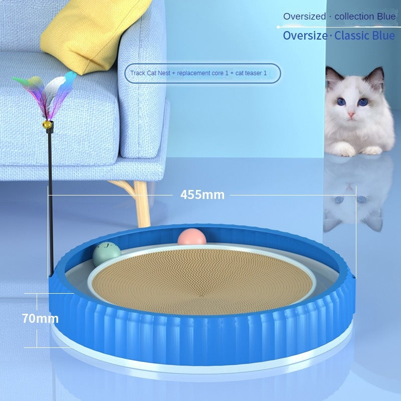 New Round Cat Scratching Board Wear-resistant Anti-scratch Claw Grinder