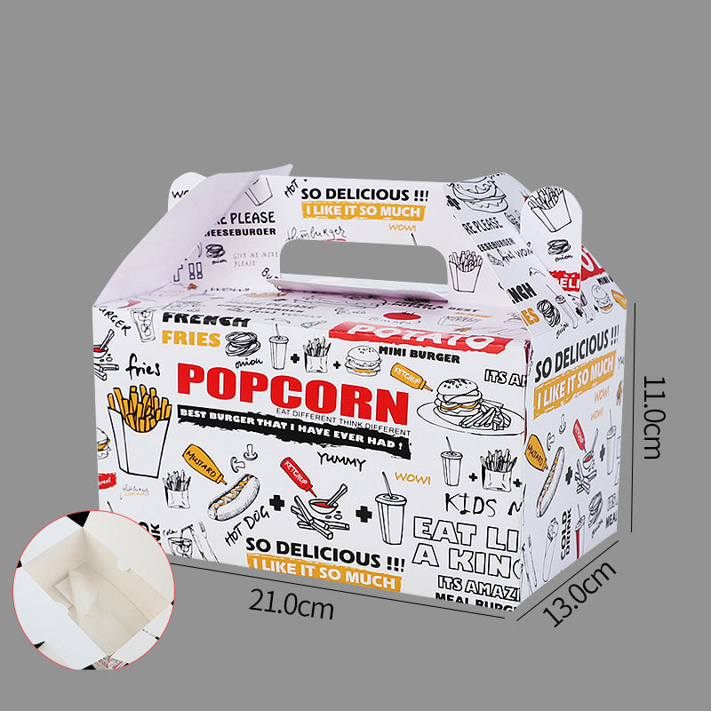 Disposable Burger And French Fries Takeaway Box