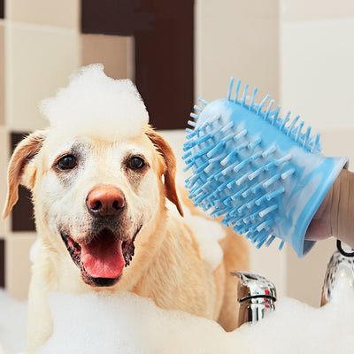 2 In 1 Dog Paw Cleaner Cup, Pet Foot Cleaning Washer Brush