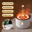 New Creative Ultrasonic 6Oil Humidifier Volcano Aromatherapy Machine Spray Jellyfish Air Flame Humidifier Diffuser