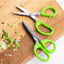 Multifunctional Multi-layer Green Onion Scissors Stainless Steel Onion Cutting Knife Herb Seaweed Spice Scissors Kitchen Scissor Kitchen Gadgets