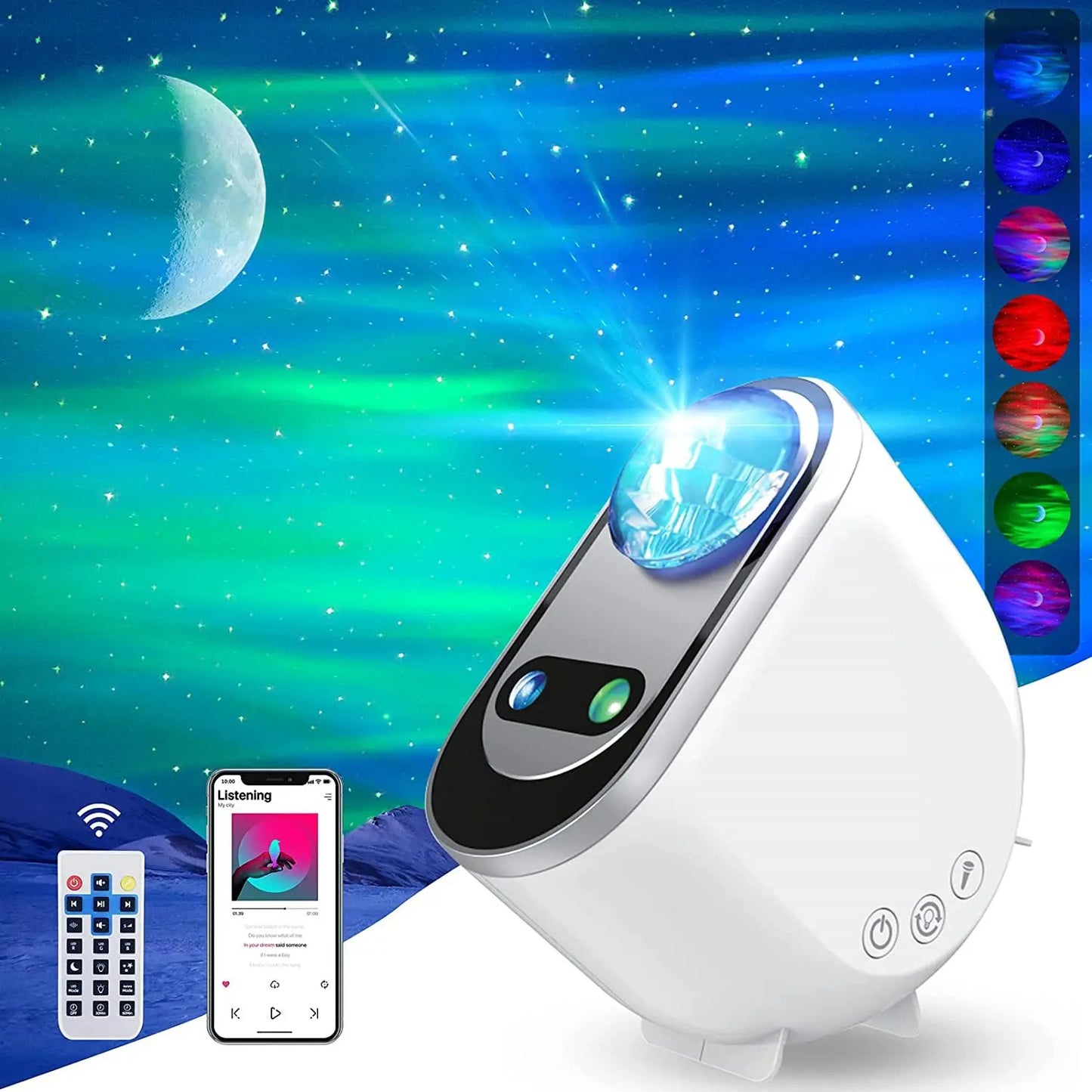 Aurora Borealis Starlight Galaxy Projector Lamp