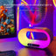Multi-function 3 In 1 LED App Control RGB Atmosphere Desk Lamp, Smart Multifunctional Wireless Charger & Alarm Clock
