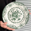 Vintage Floral Ceramic Dinner Plate for Elegant Dining & Serving