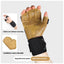 Cowhide Fitness Anti-slip Wrist Gloves