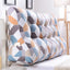 Removable Cover Headboard Pillow Comfortable Soft Fabric