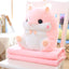 Cute Hamster Pillow Blanket Car Pillow Dual-use Cushion Blanket Large Air Conditioner Cushion Coral Fleece Blanket