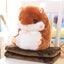 Cute Hamster Pillow Blanket Car Pillow Dual-use Cushion Blanket Large Air Conditioner Cushion Coral Fleece Blanket