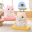 Cute Hamster Pillow Blanket Car Pillow Dual-use Cushion Blanket Large Air Conditioner Cushion Coral Fleece Blanket