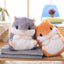 Cute Hamster Pillow Blanket Car Pillow Dual-use Cushion Blanket Large Air Conditioner Cushion Coral Fleece Blanket