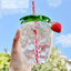 500ml Kawaii Strawberry Water Bottle with Straw, Strap & Pendant