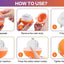 Interactive Dog Toys Ball, Automatic Rolling Toy With LED Flash, USB Rechargeable Orange Purple