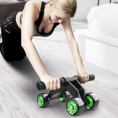 Four-wheeled Abdominal Roller Exercise Abdominal Muscle Fitness Equipment