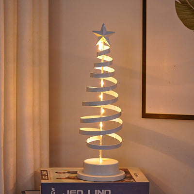 LED Christmas Tree Spiral Light Table Lamp