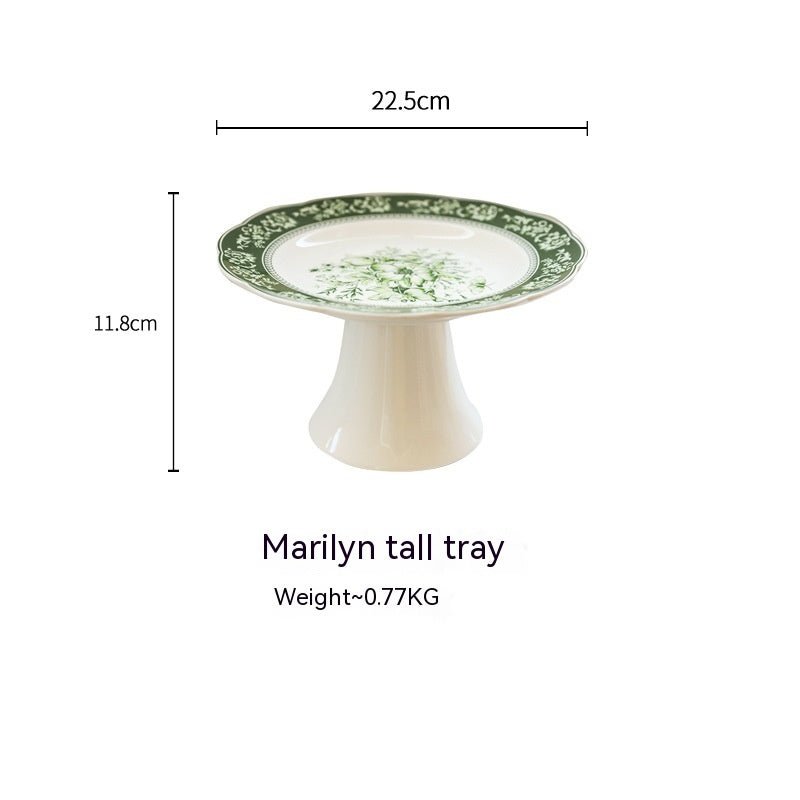 French Court Retro European Style Ceramic Dinner Plate