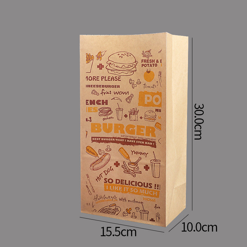 Disposable Burger And French Fries Takeaway Box