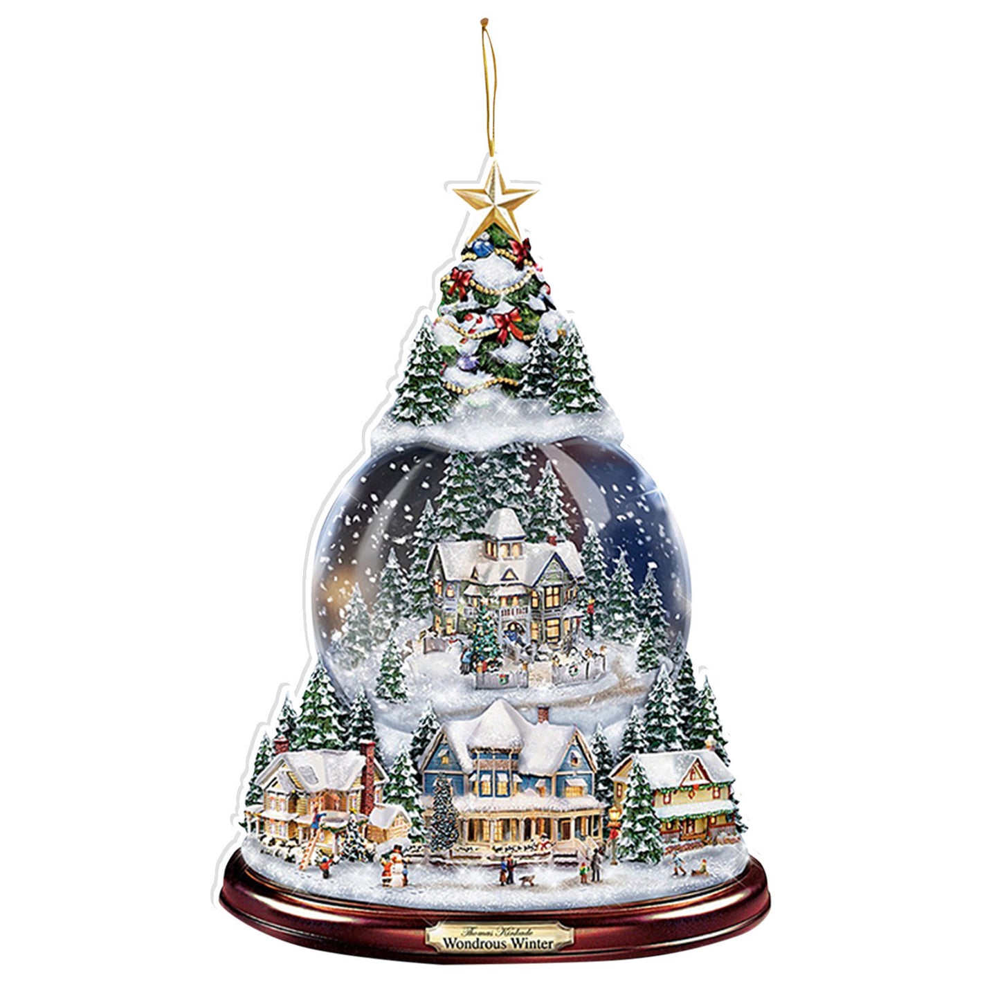 Christmas Acrylic Decorated Snowman Christmas Tree Pendant