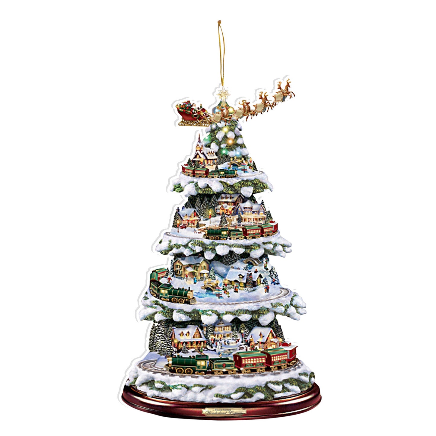 Christmas Acrylic Decorated Snowman Christmas Tree Pendant