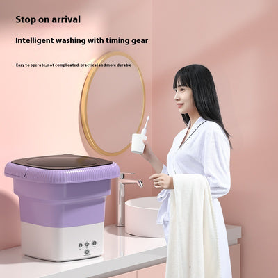Portable Smart Mini Washing Machine with One-click Start